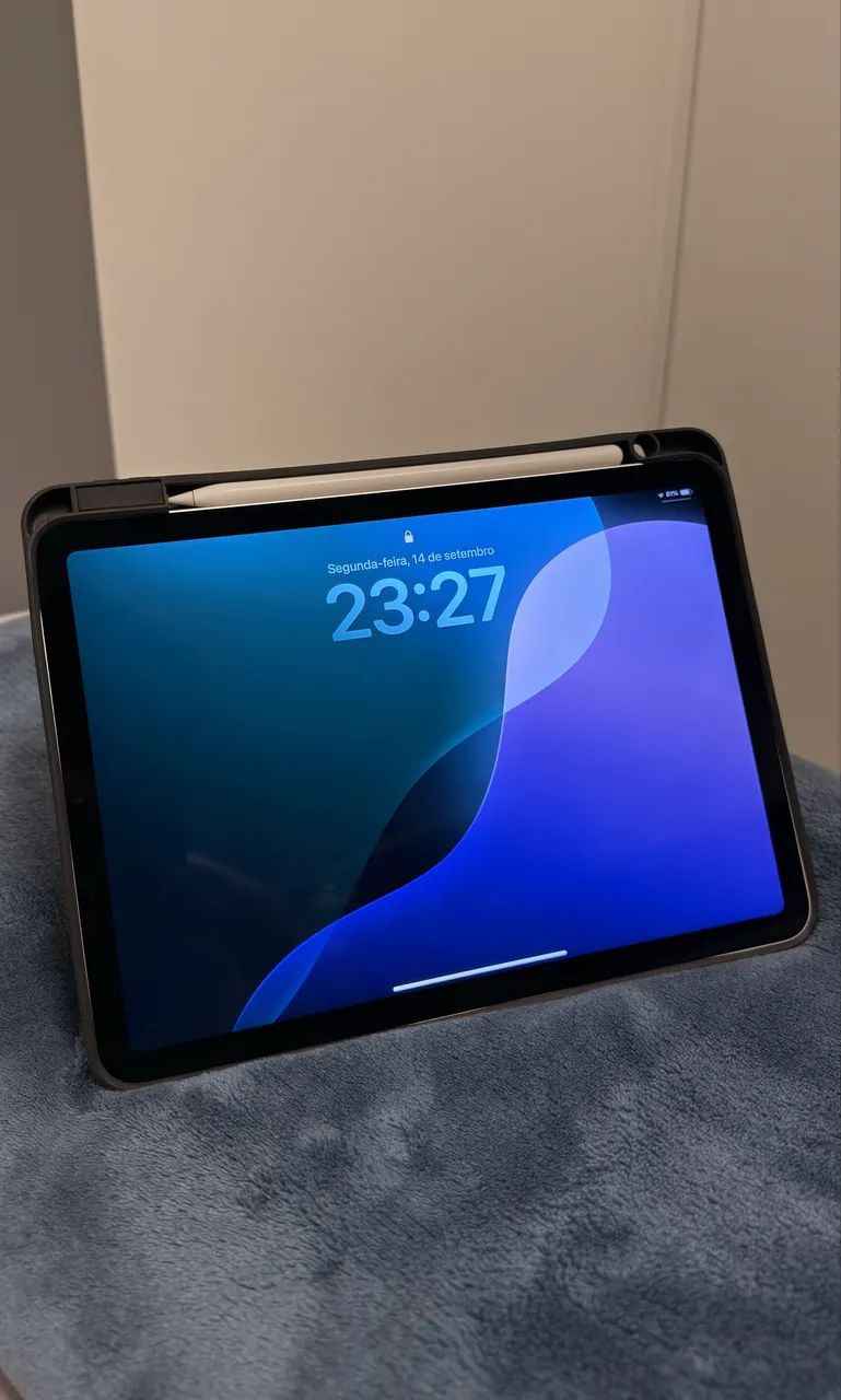 iPad Air 5ª Geração M1 64GB + Apple Pencil Original + Capa - Foto 5