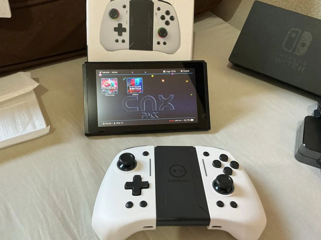 Nintendo Switch dsblq impecável ( aceita trocas ) - Foto 2