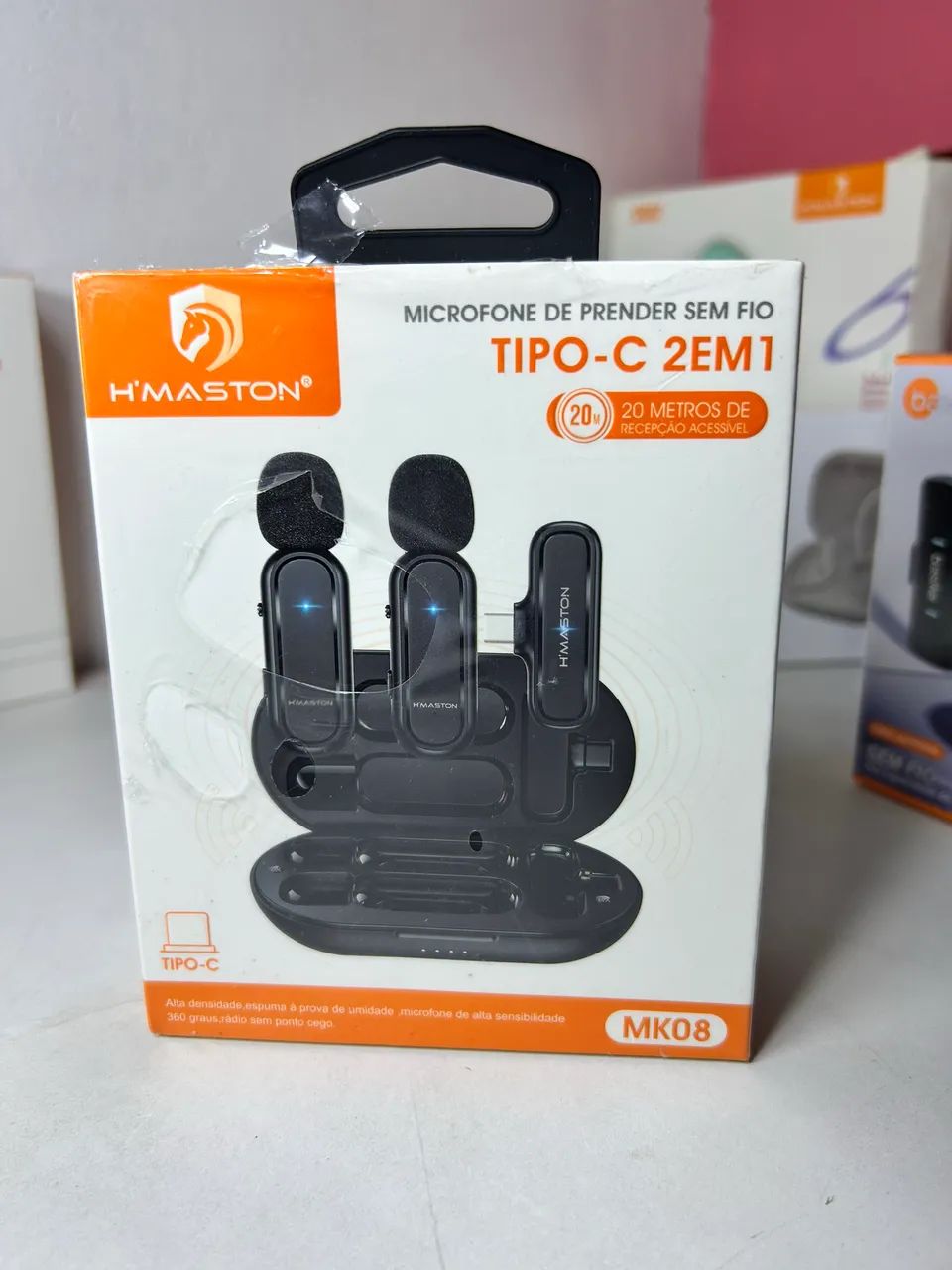 Microfone de lapela H?maston 