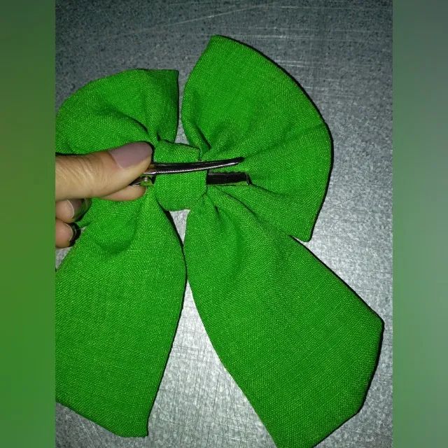 Laço para cabelo Verde - Foto 3
