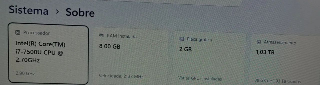 Notebook Acer processador i7 com placa de vídeo 8gb de memória  - Foto 3