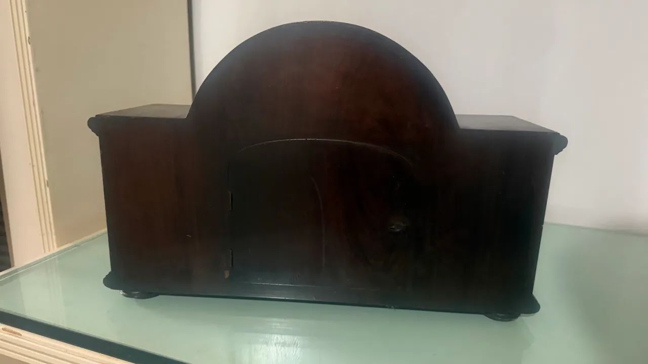 Indo relógio de mesa antigo inglês  - Foto 4