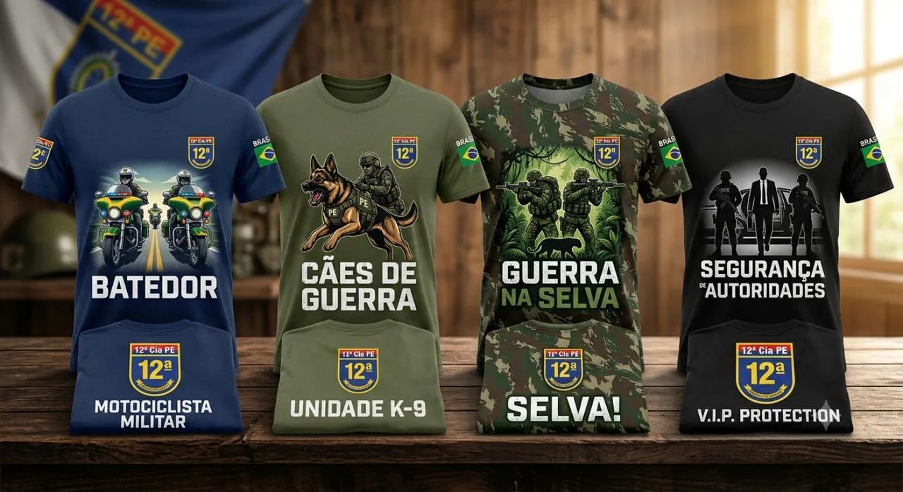 Camisas do exército 
