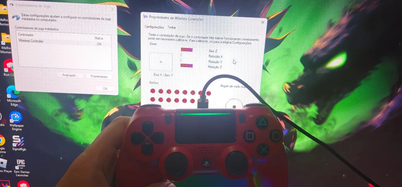 Controle ps4 original vermelho - Foto 5
