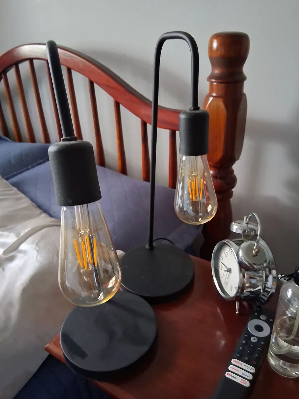 Abajur De Quarto Luminária De Mesa Retro Vintage + Lampada  - Foto 4