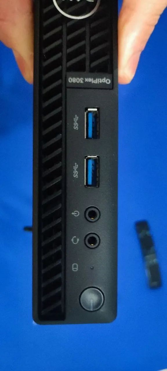 Mini Pc desktop Dell 3080, 32gb de memória 3200ghz, SSD nvme 240gb, SSD sara de 256gb