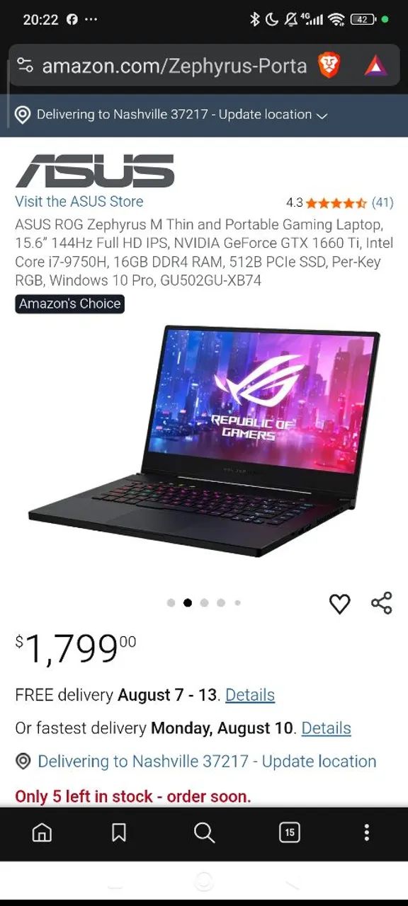 Notebook gamer Asus rog zephyrus aceito troca em ps5 fat  - Foto 4
