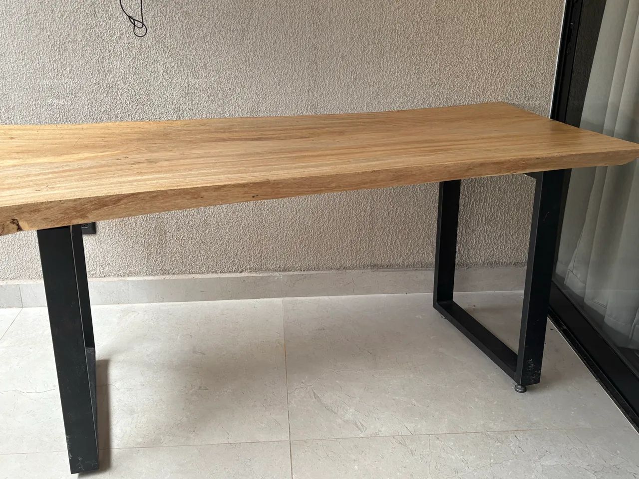 MESA DE JANTAR MADEIRA E FERRO  - Foto 3