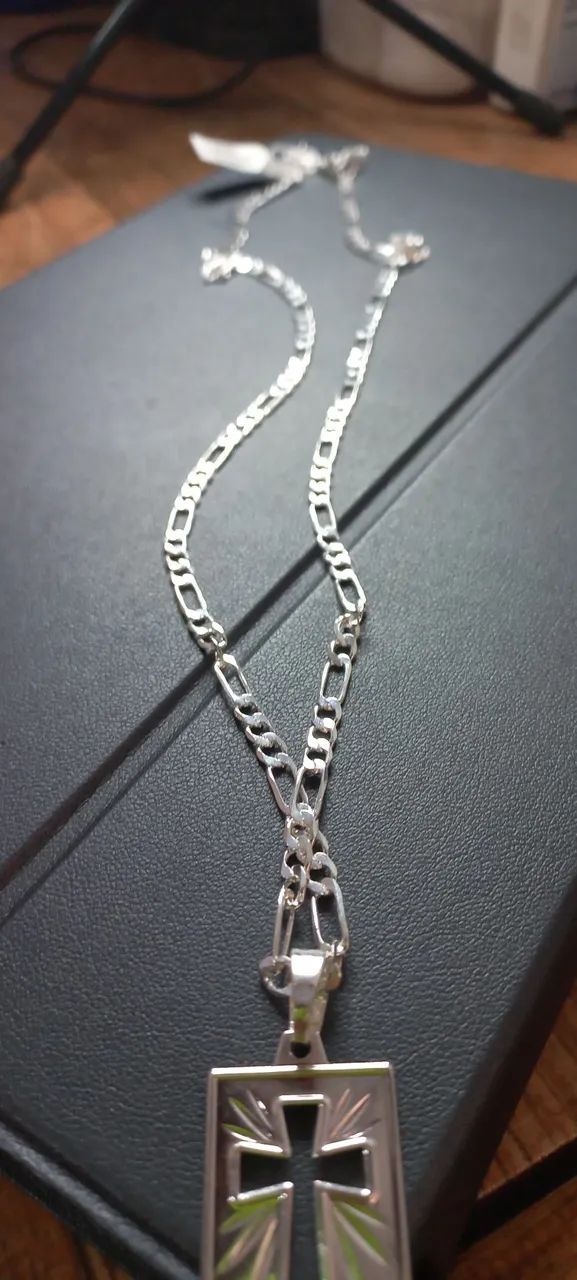 Vendo Corrente de Prata Masculina!!! - Foto 2