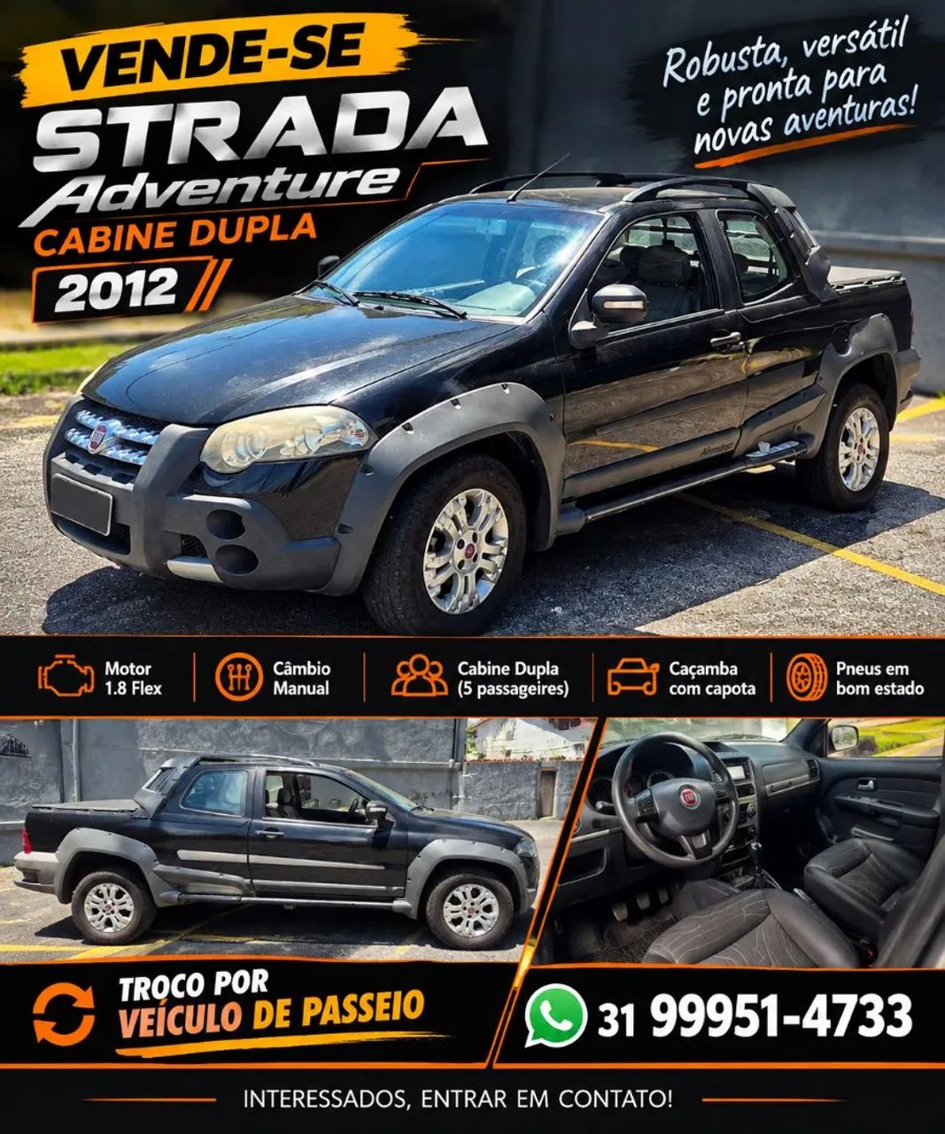 Fiat Strada Adventure1.8/ 1.8 Locker Flex CD 2012