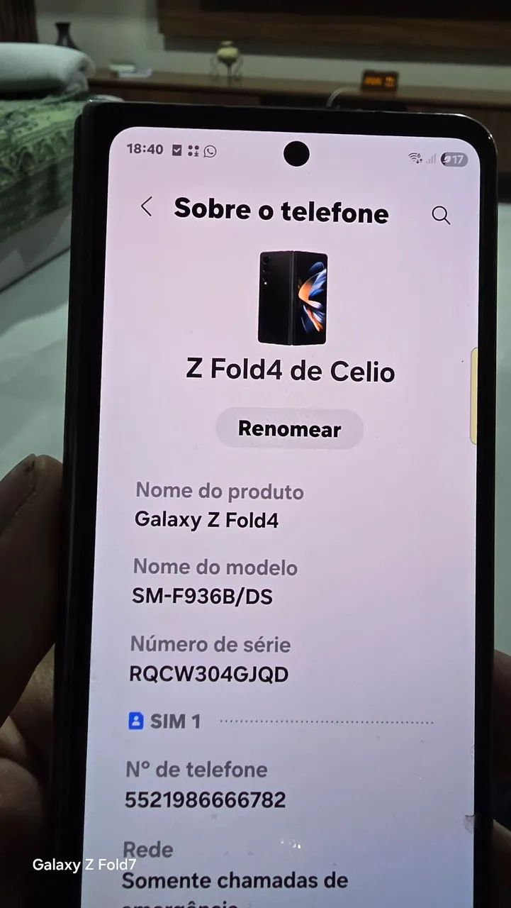 Celular Sansumg Z FOLD 4 - R$ 2.600 - Foto 5