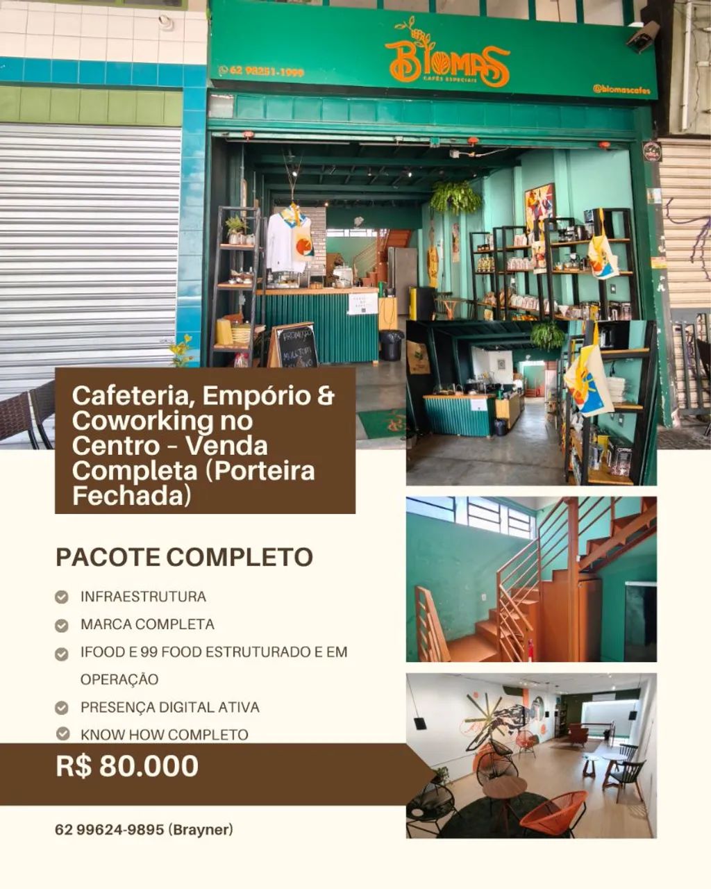 Oportunidade Única: Cafeteria & Coworking no Centro - 100% Operacional