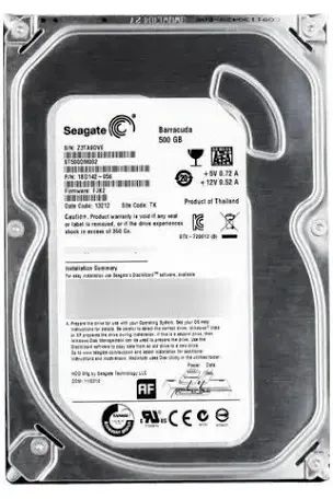 HD SEAGATE BARRACUDA 500GB