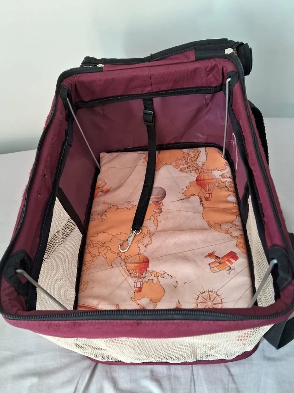 São Pet Bolsa Aerial - bolsa para transporte de pet cachorro ou gato - Foto 5