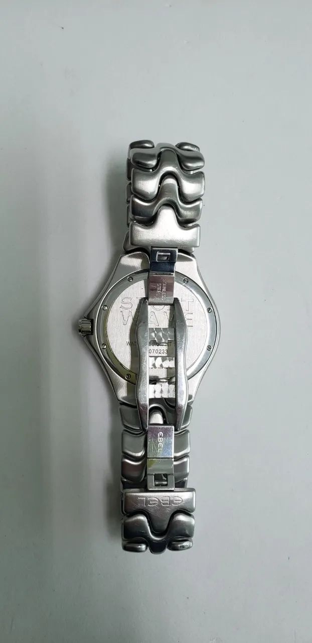 Ebel Sport Wave Quartzo Azul E Pulseira De Aço Inoxidável - Foto 3