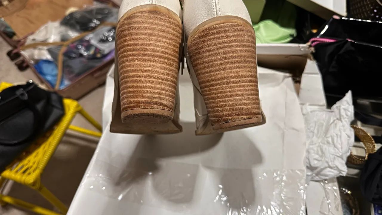 Bota WESTERN Off White (39) - Foto 2