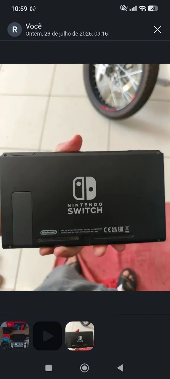 Nintendo Switch V2 Desbloqueado. OBS: Precisa trocar o display  - Foto 3