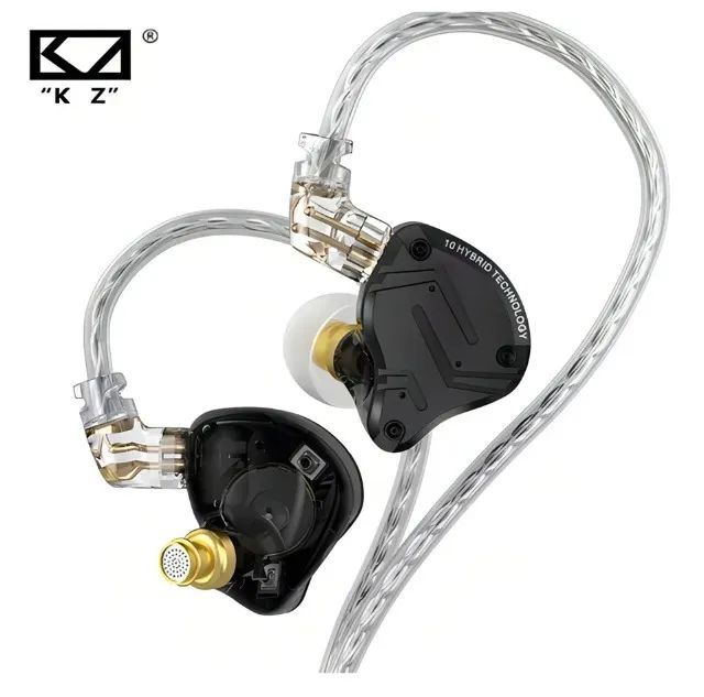 Fone Kz Zs10 Pro X Sem Microfone Monitores Hifi Profissional de Palco Retorno Original