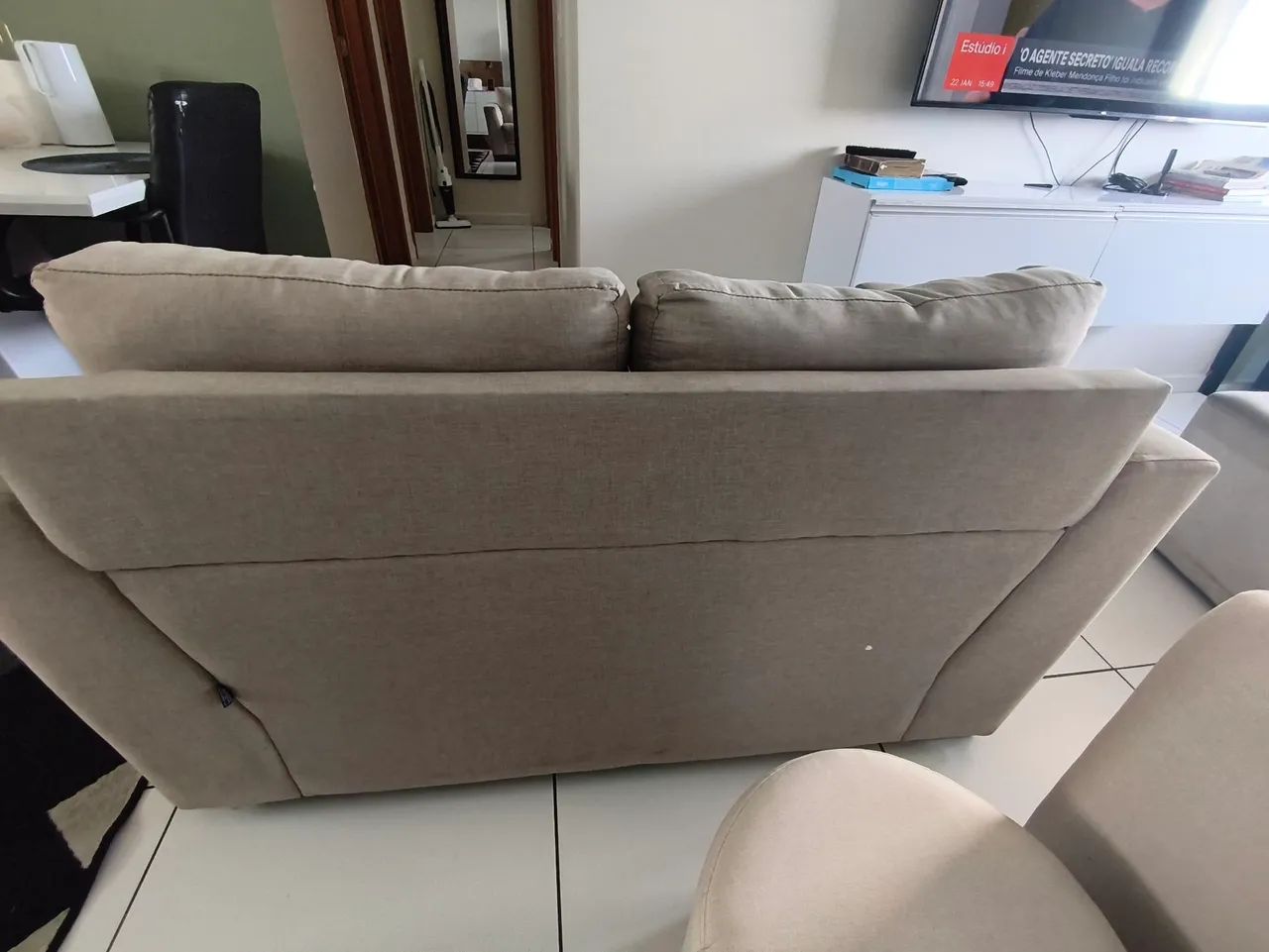 Belo Sofá de Linho 2 lugares  - Foto 3