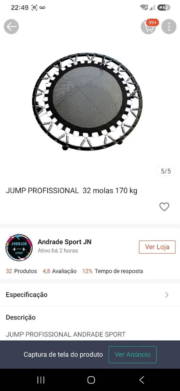 Jump para malhar
