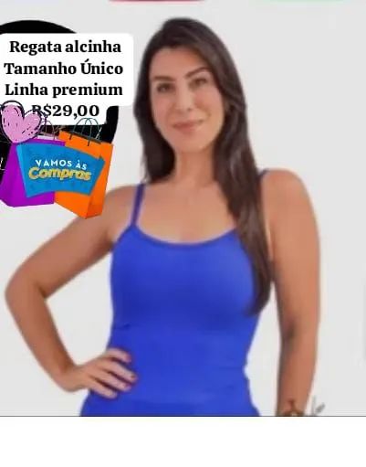 Blusa feminina regata com alça conforto e qualidade - Foto 3