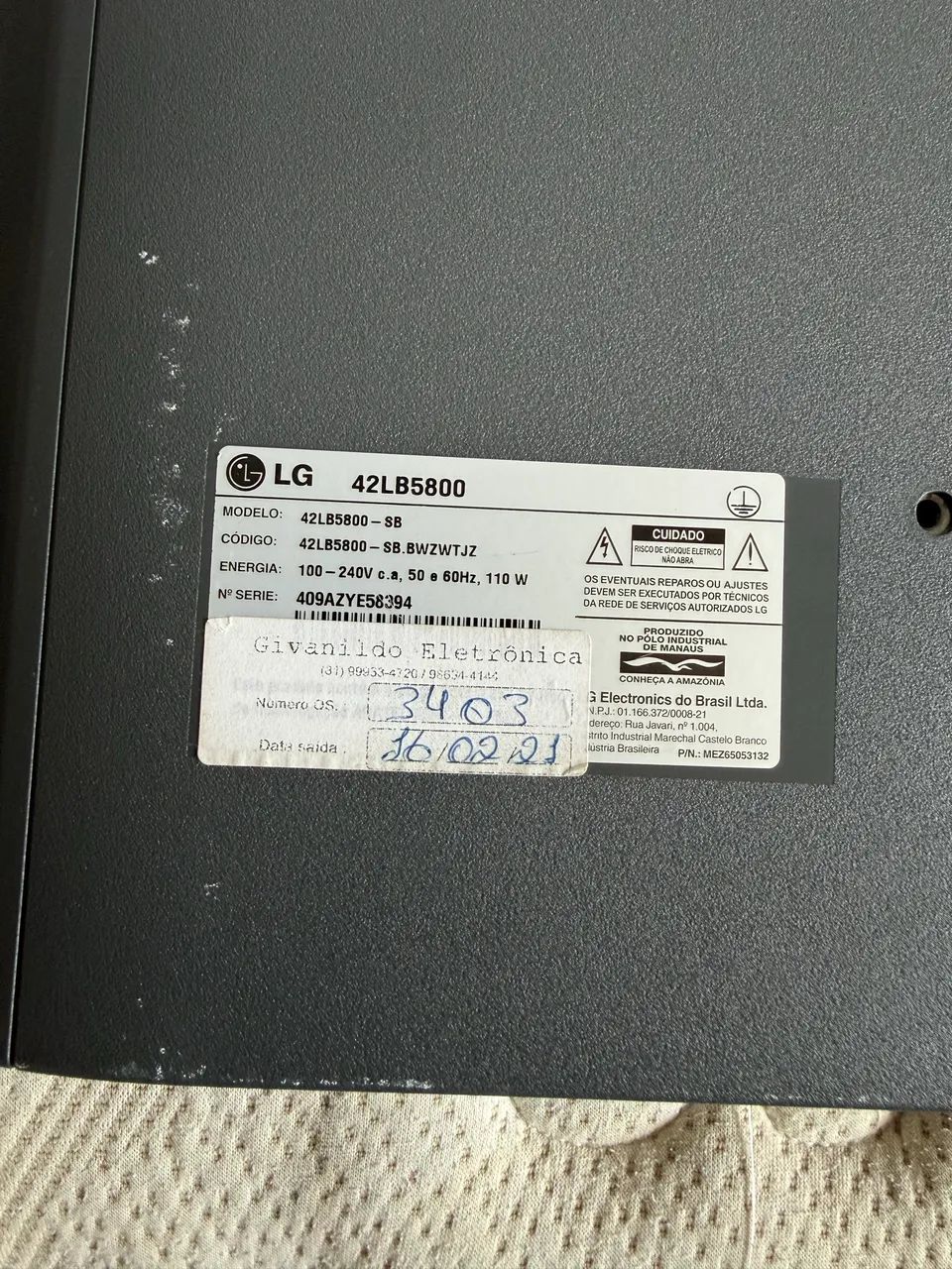 TV LG Smart LED 42? Full HD - Modelo 42LB5800 - Foto 4