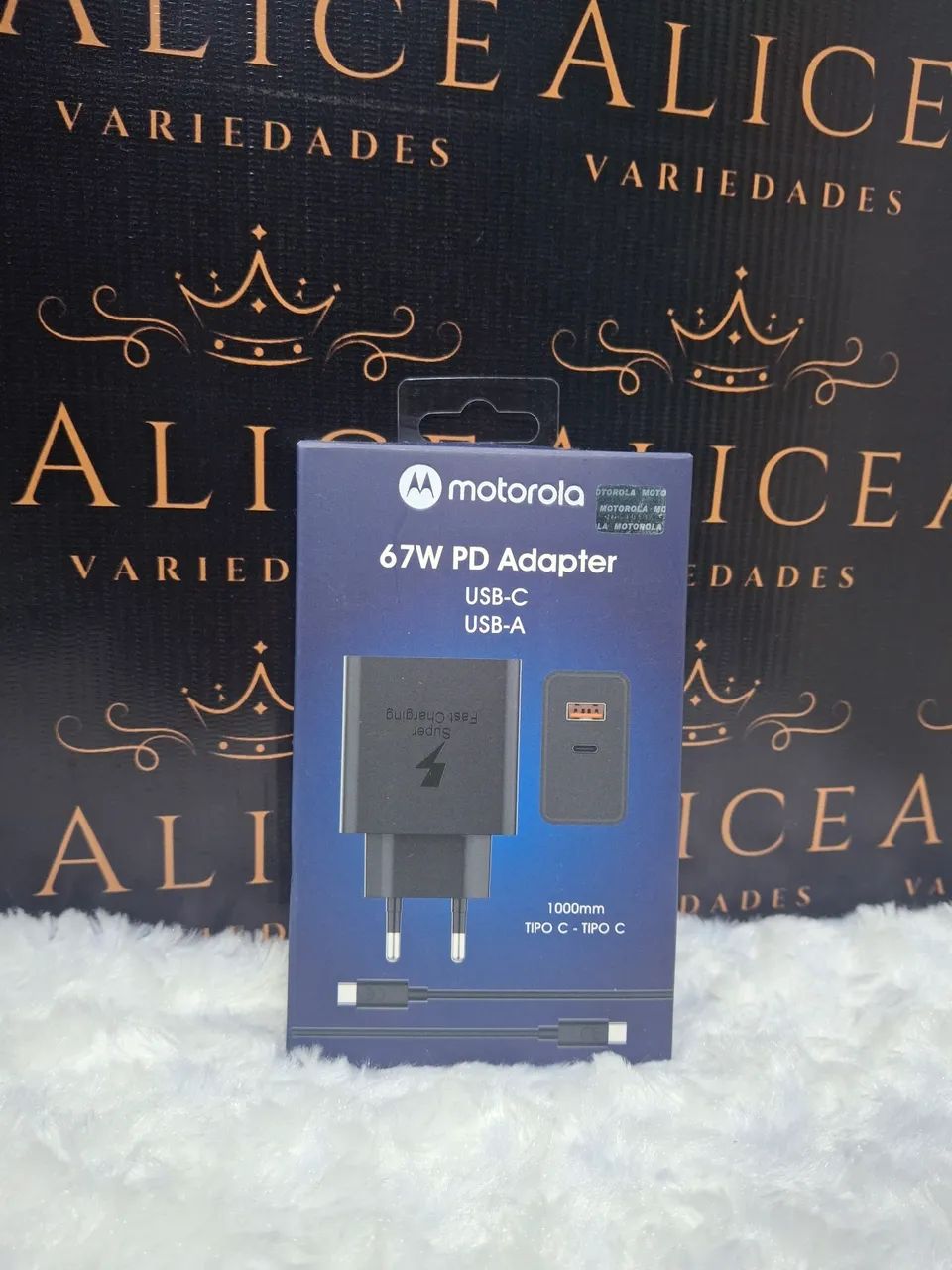 Carregador Motorola tipo C 67w  - Foto 2