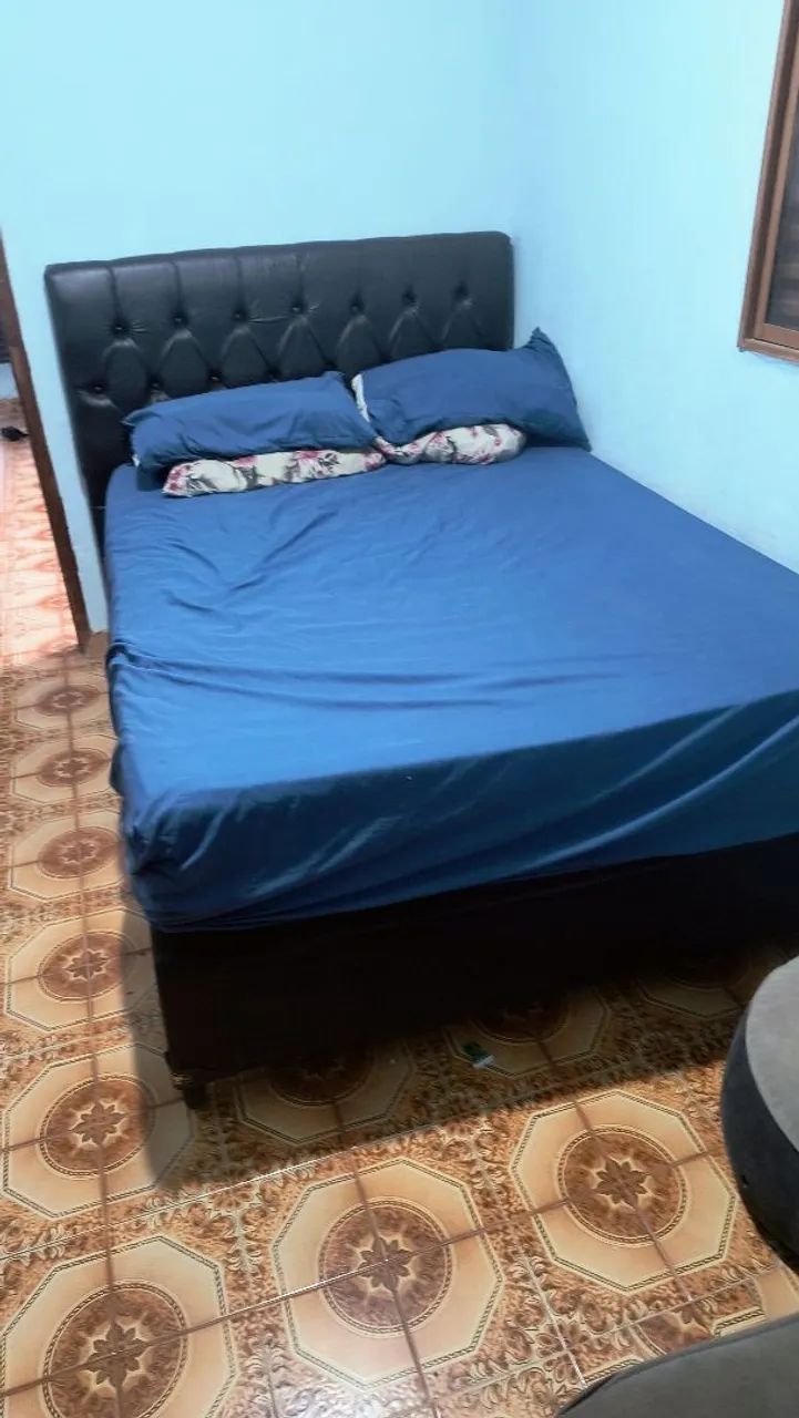 Cama com cabeceira cor preta - Foto 4