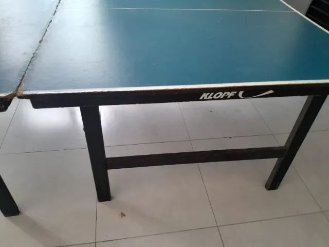 MESA DE PING PONG USADA - COMPLETA - MDF - KLOPF - Foto 6
