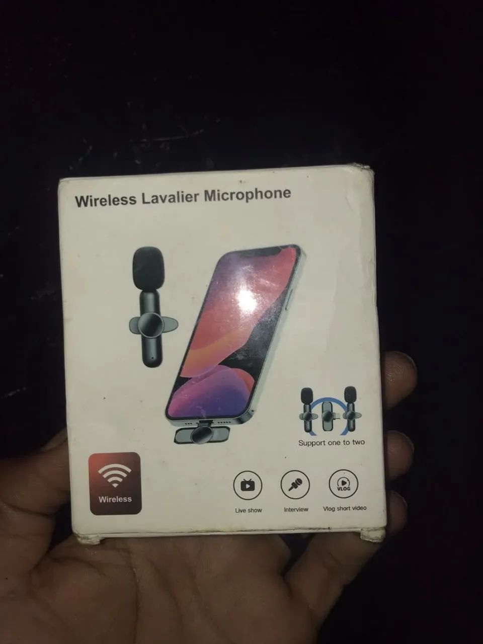 Microfones Lapelas Tipo C na caixa - Foto 3