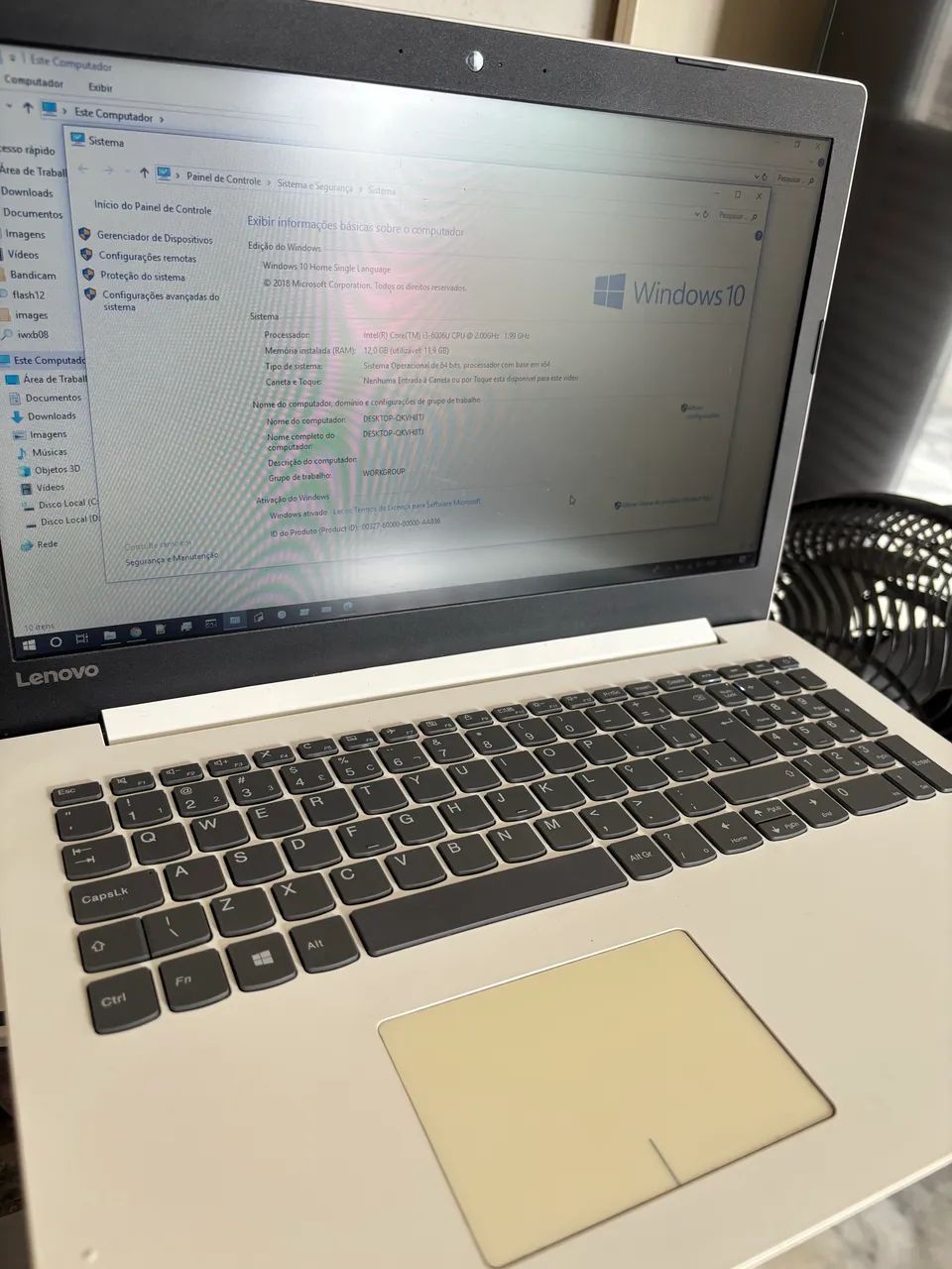 Notebook Lenovo Ideapad 320 Intel core i3 6° Gn - Notebooks