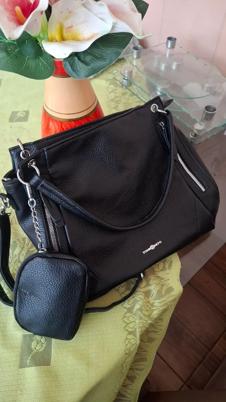 BOLSA DE COURO - PARA FACULDADE, TRABALHO, ETC... 