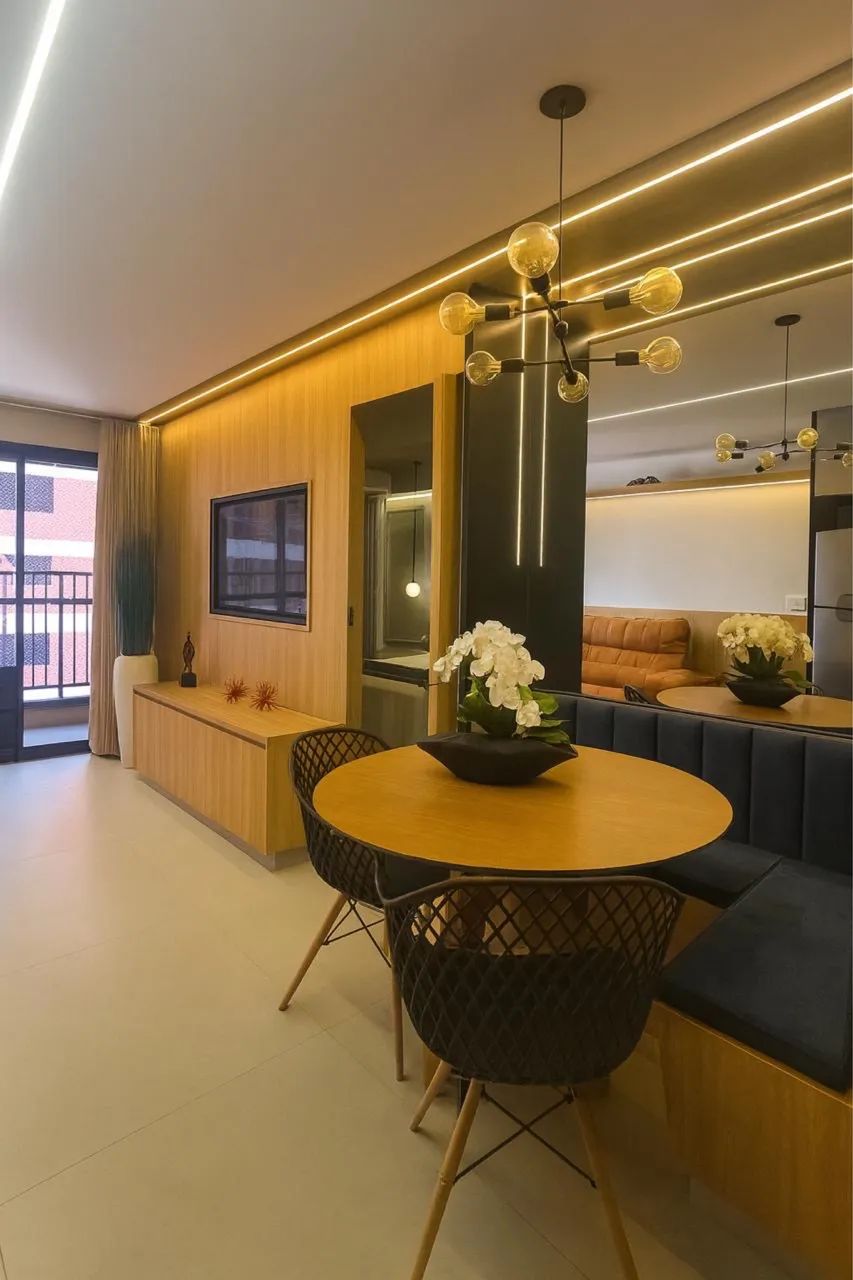 HUB COMPACT LIFE - 50 m² - MOBILIADO E DECORADO - 1 QUARTO + VARANDA - Foto 5