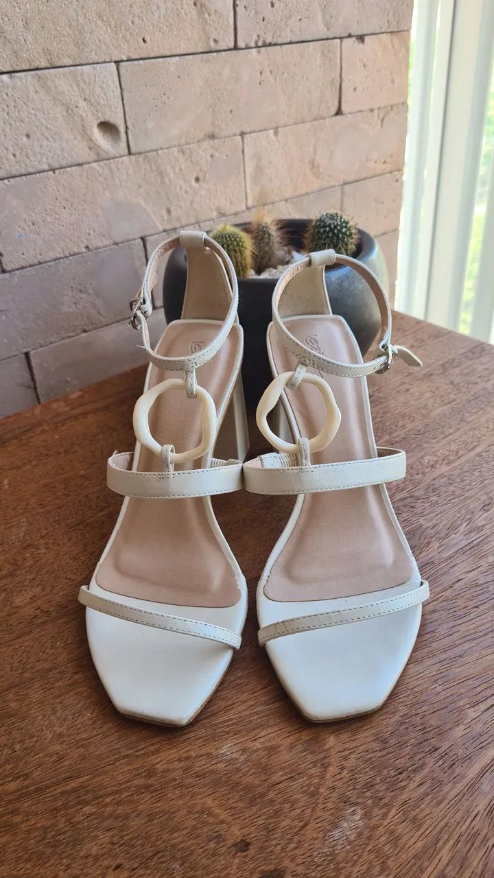 Sandália Lez a Lez Off-White - Tam. 36