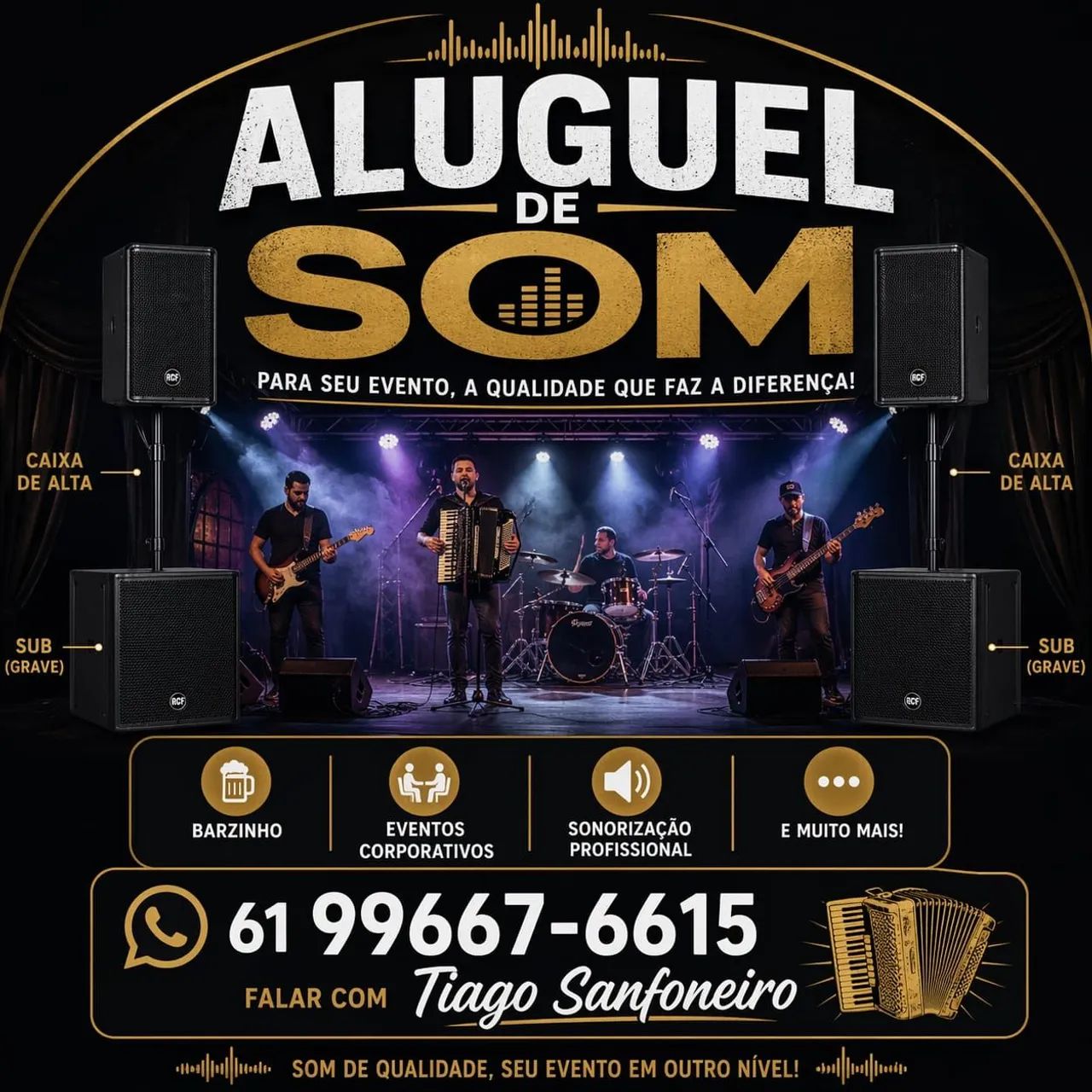 Aluguel de som para seu evento 