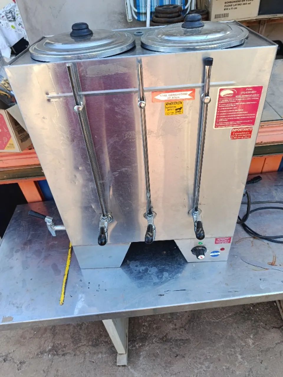 Cafeteira elétrica inox 20 litros  - Foto 4