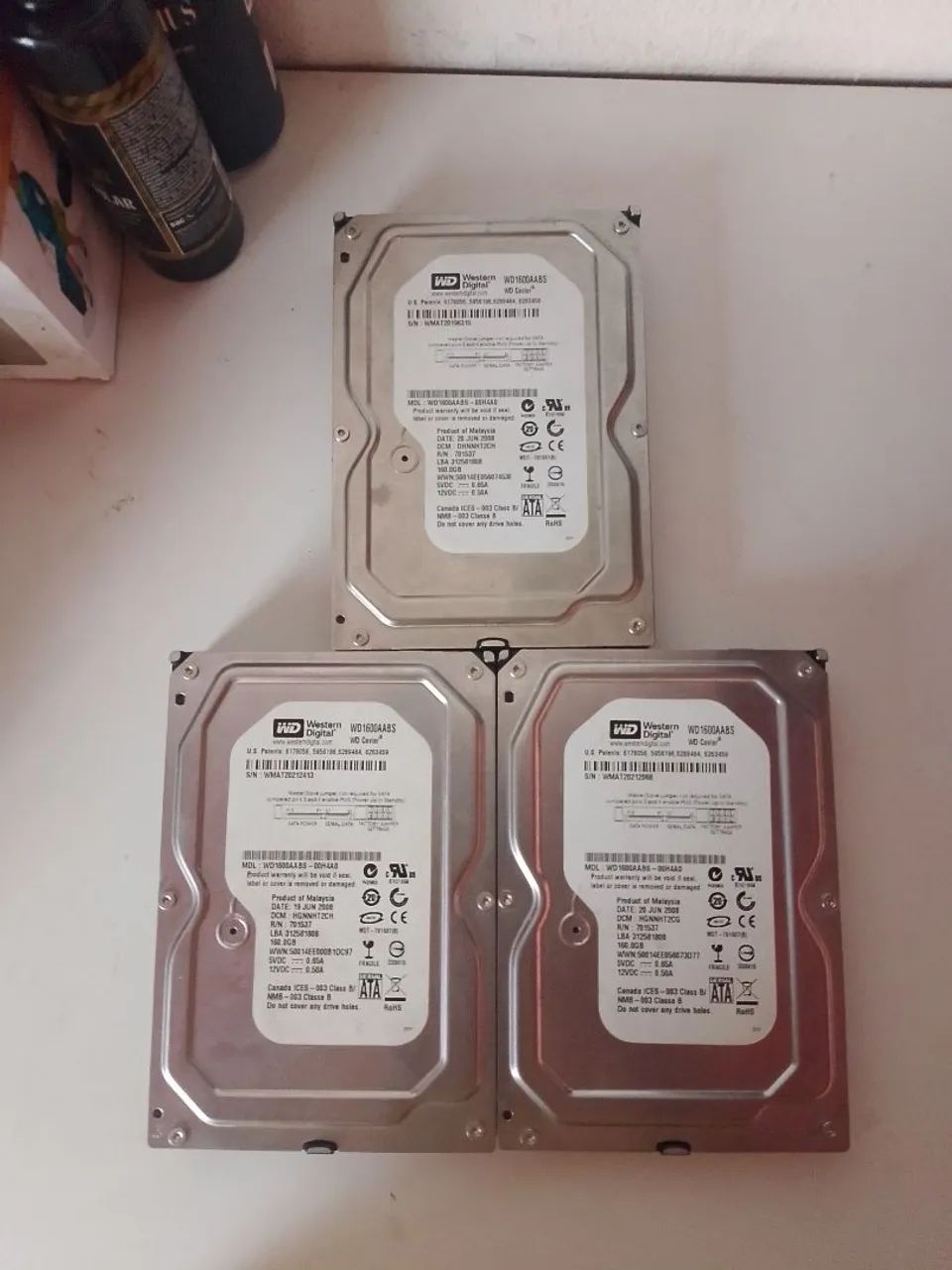3 HD 160gb cada