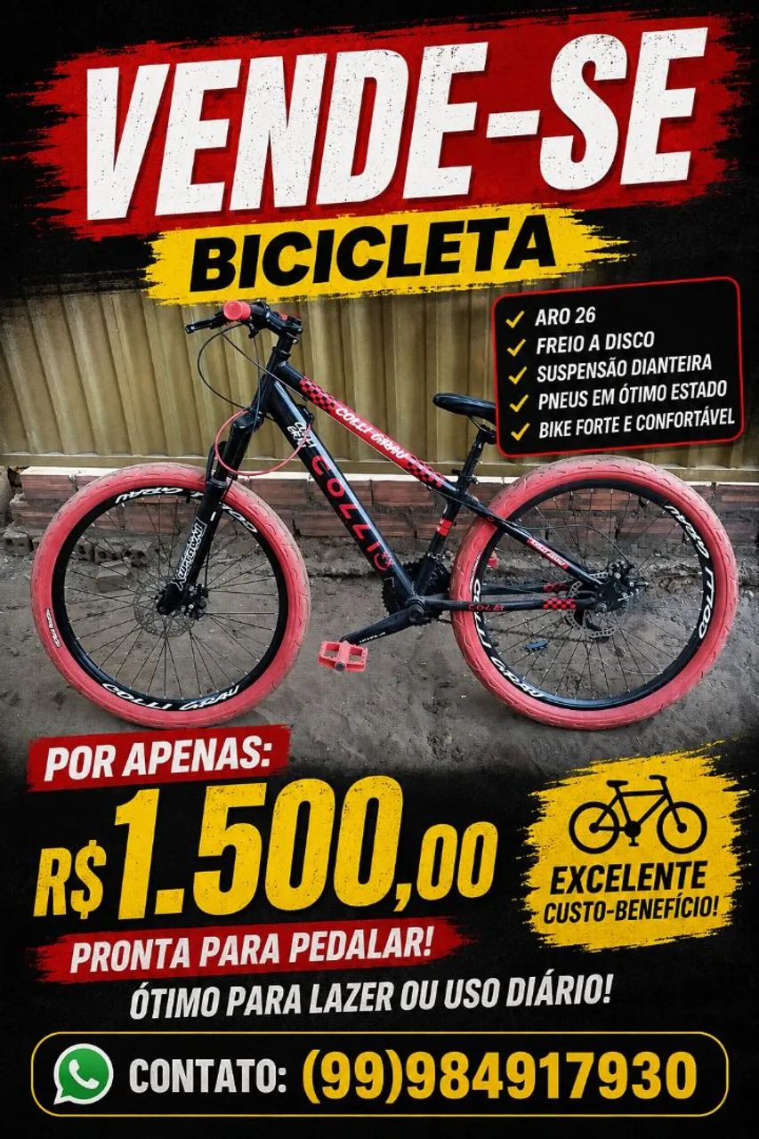 Bicicleta aro 26 semi nova,  - Foto 3