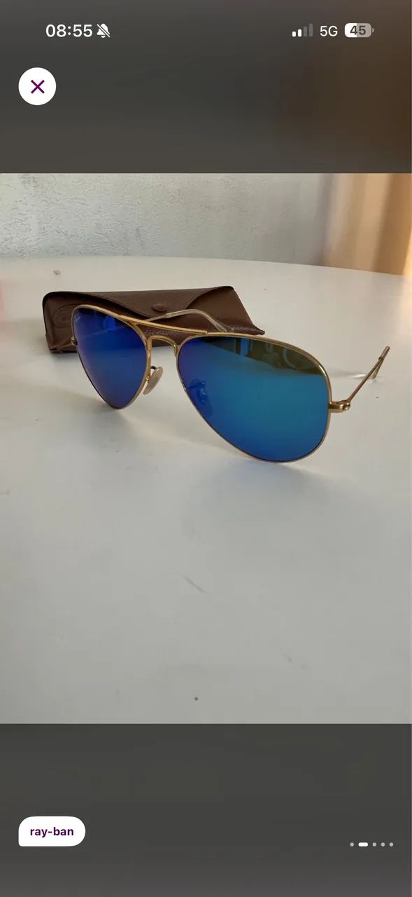 Óculos Rayban modelo aviador  - Foto 2