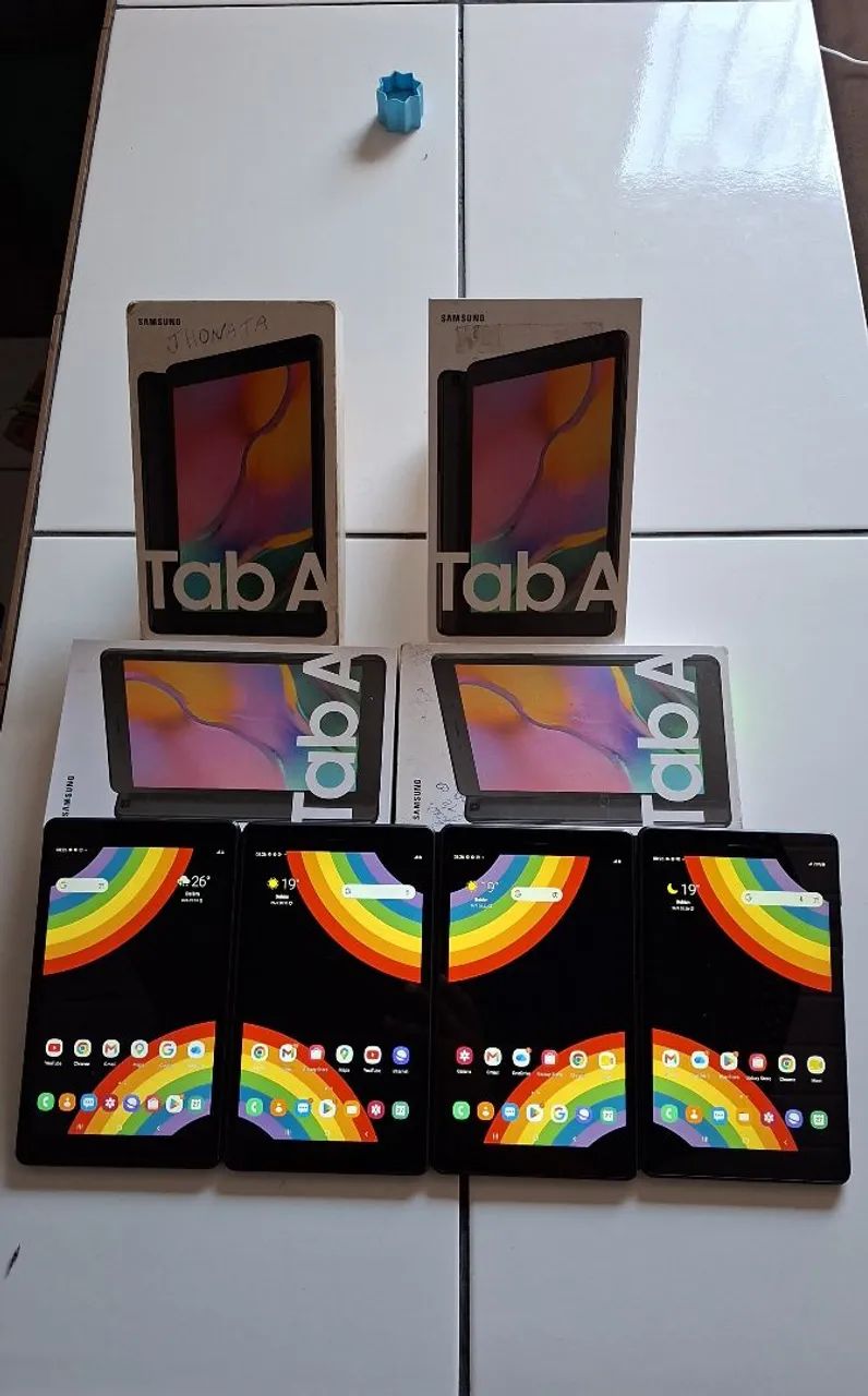 4 Tablet Samsung Tab A NA Caixa pega chip 4G faz Ligacao 32Gbs , 8 polegadas 500 CADA - Foto 2
