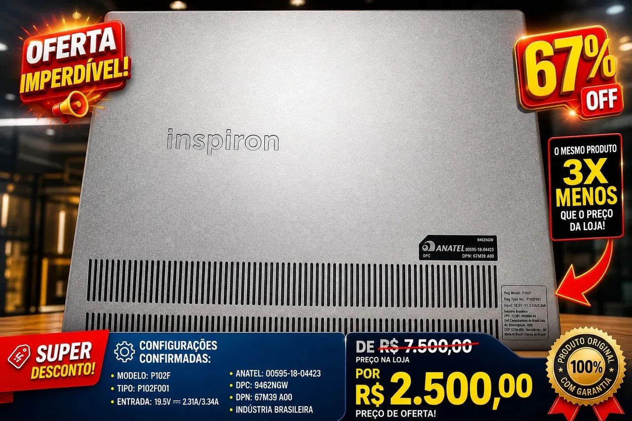 Notebook Dell lindo e poderoso para vender hoje - Foto 2