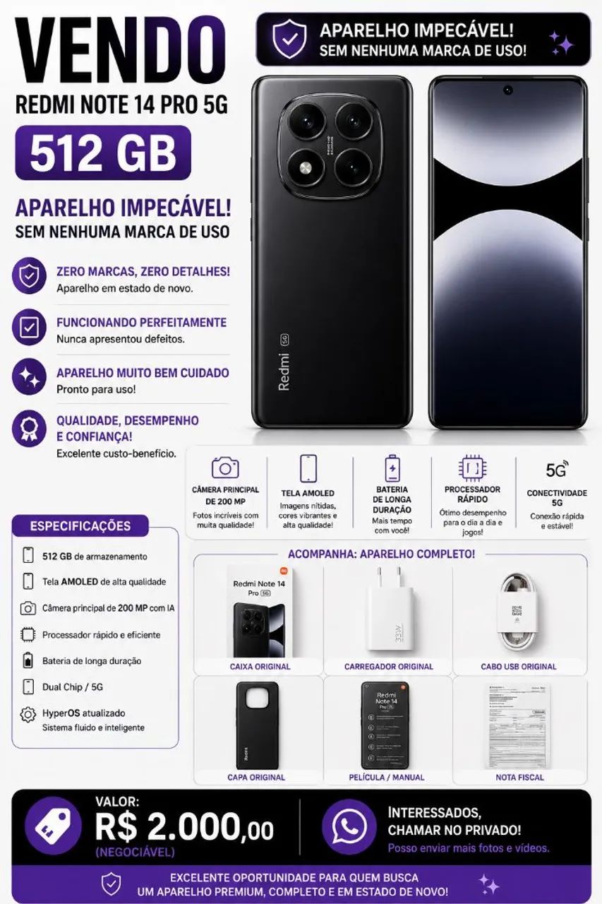 Redmi note 14 PRO 512 GB