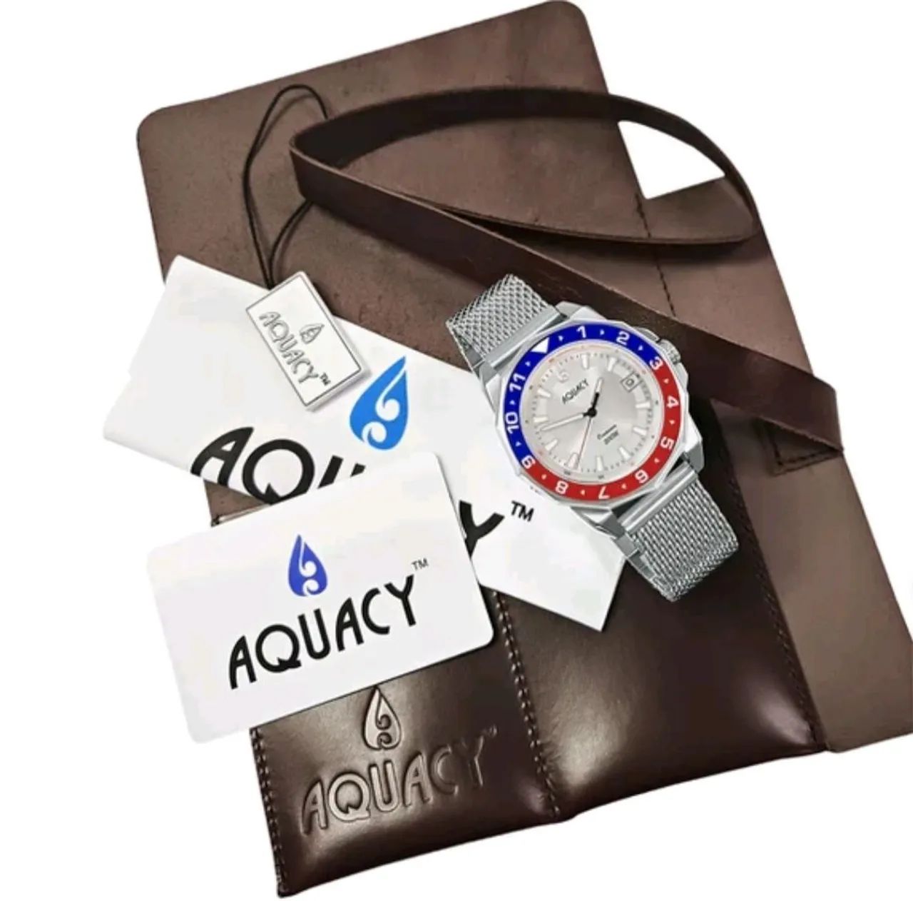 Relógio Aquacy Automático Oceanum-200m-Caixa 41mm<br>Modelo: ON.SL.BL.RD.MH