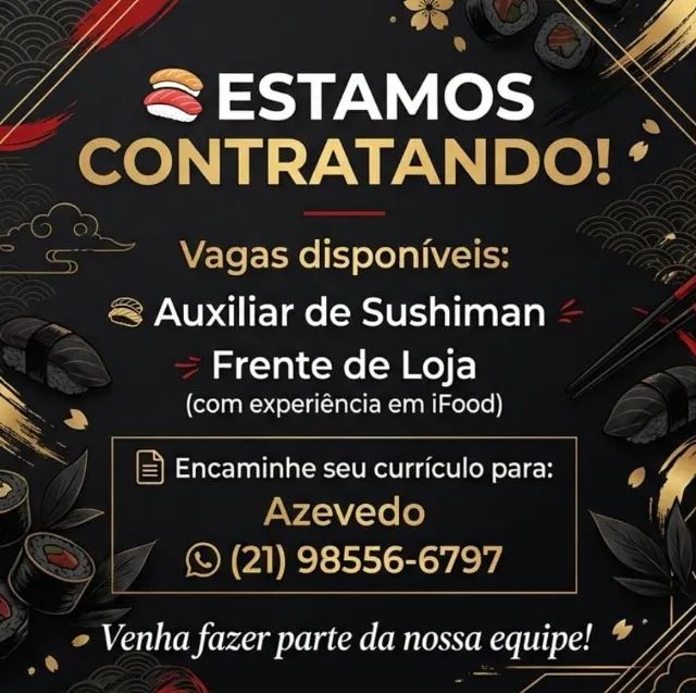Vaga de emprego - Barra da Tijuca 