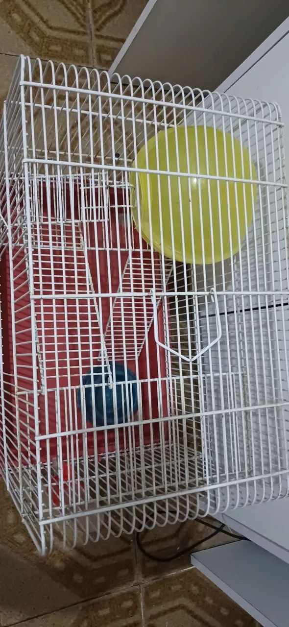 Gaiola retangular para hamster usada - Foto 4