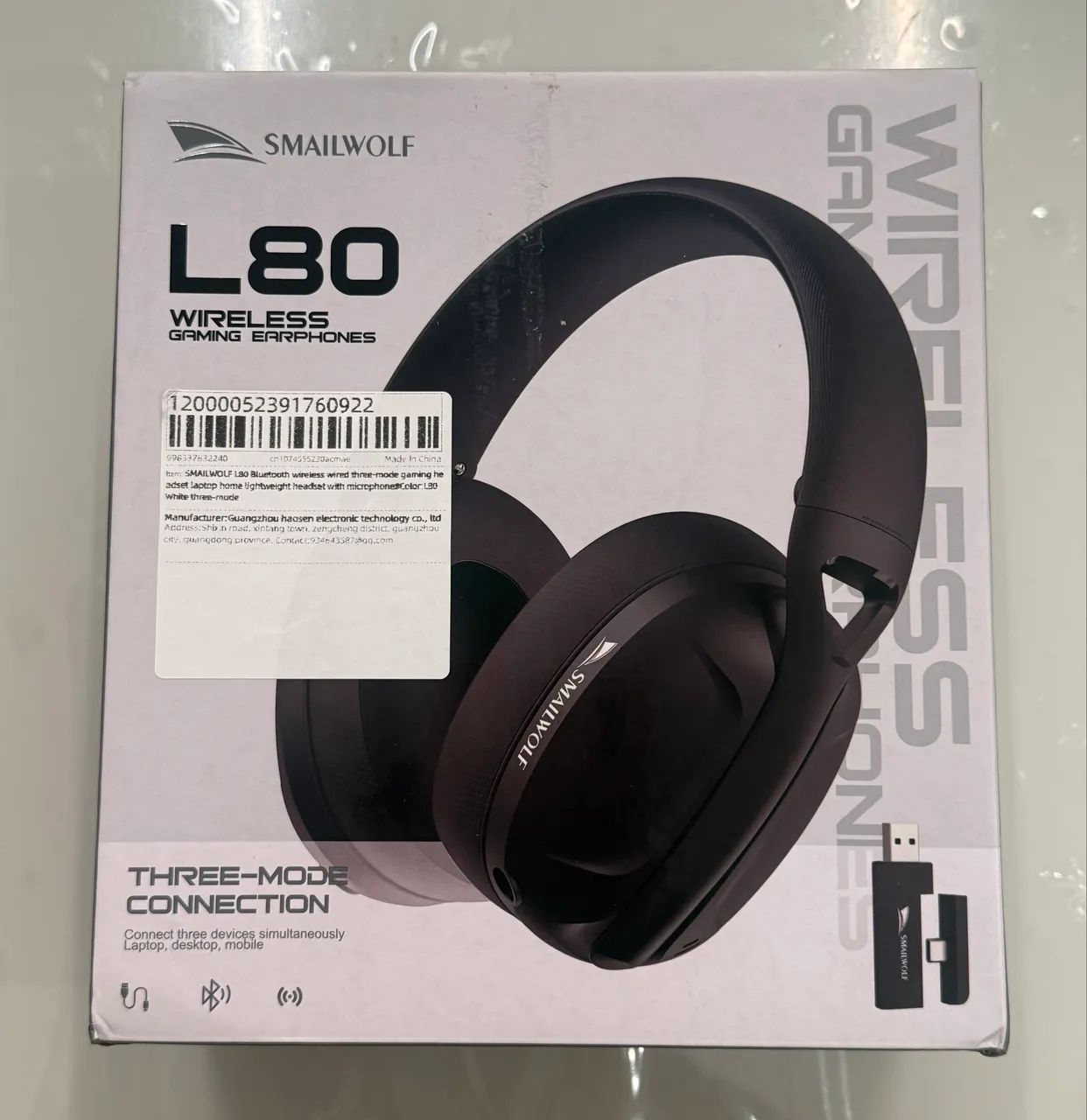(NOVO) Headset Gamer L80 Smailwolf Tri-mode