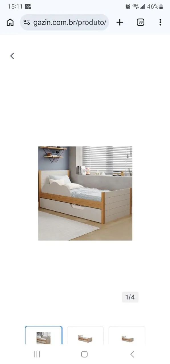 Bi- cama solteiro mdf  - Foto 3