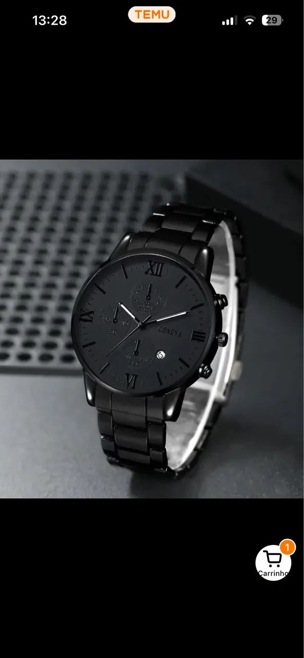 LINDO RELÓGIO DE QUARTZO MASCULINO ELEGANTE - Foto 2