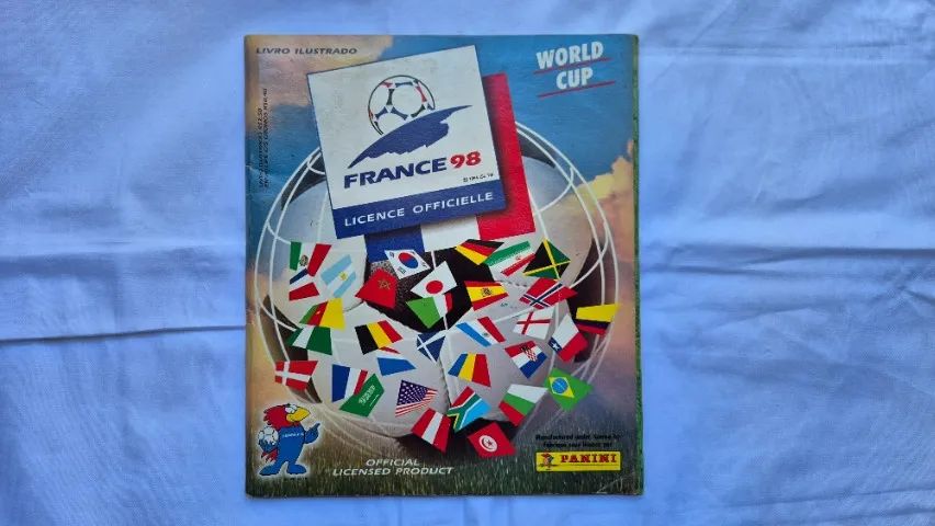 ÁLBUM DA COPA DO MUNDO FIFA FRANÇA 1998 - PANINI - VERSÃO NACIONAL