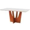 Mesa de Jantar Bravia 180 Mel/Off White Entrega Rápida - Foto 2